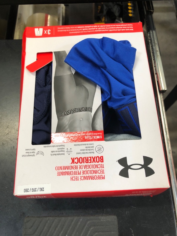 Photo 1 of Under Armour Men's Multi-Pack Standard Tech Boxer Brief, 6" Inseam, All-Day Comfort & Ultra-Soft