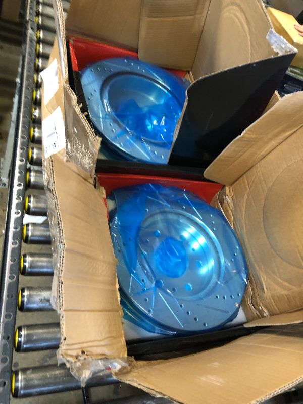 Photo 1 of A-Premium Front and Rear Drilled and Slotted Disc Brake Rotors Compatible with Select Chevy, GMC and Cadillac Models - Silverado 1500, Sierra 1500, Escalade, Avalanche, Suburban, Tahoe, Yukon, 4-PC