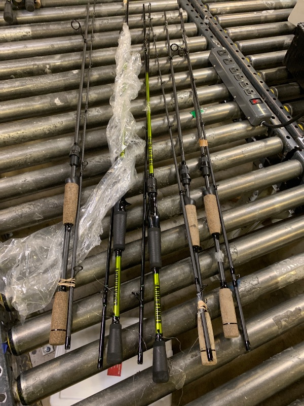 Photo 1 of Five piece fishing rod bundle, rods only. various states of use/damage. sold as is.