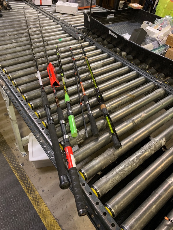 Photo 1 of Five piece fishing rod bundle, rods only. various states of use/damage. sold as is.