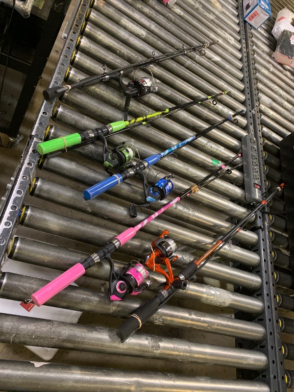 Photo 1 of Five piece fishing rod bundle, rods only. various states of use/damage. sold as is.