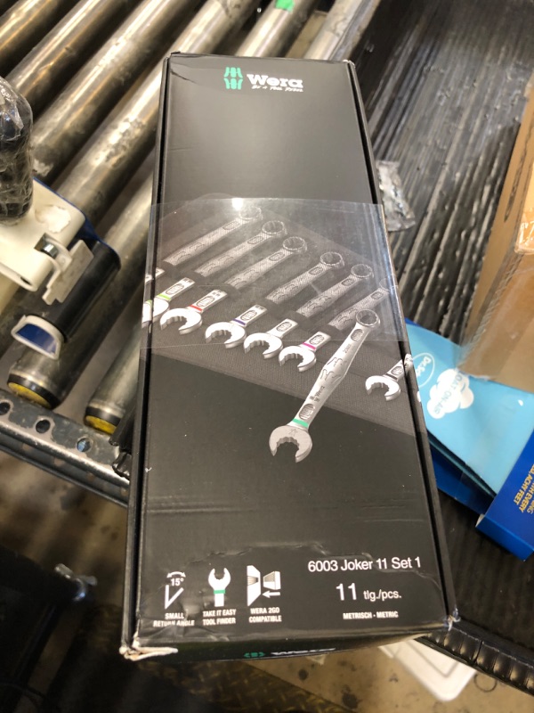 Photo 1 of Wera 05020231001 6003 Joker 11 Set 1 Combination Wrench Set, 11 Pieces