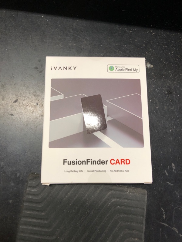 Photo 1 of iVANKY Wallet Tracker Card, Smart Rechargeable Thin Wallet Finder, Works with Apple Find My (iOS Only), Item Finder for Luggage Tags, Passports, Phone, Water Resistant (Android Not Supported)