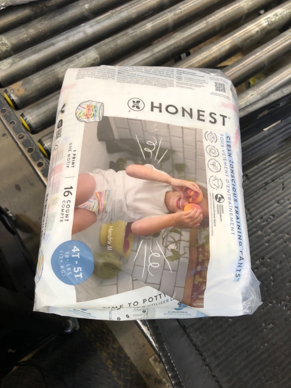 Photo 1 of The Honest Company Clean Conscious Training Pants for Sensitive Skin | Hypoallergenic, Fragrance Free | Let's Color + See Me Rollin' | Size 4T/5T (38+ lbs), 48 Count