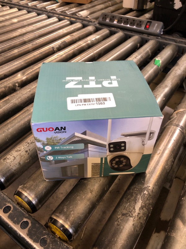 Photo 1 of GUOANVISION Security Camera Outdoor,?6MP Dual Lens? WiFi Wireless Outside Camera for Home Security IP66 Waterproof, Auto Tracking,Color Night Vision,24/7 Record, 2 Ways Talk, SD/Cloud