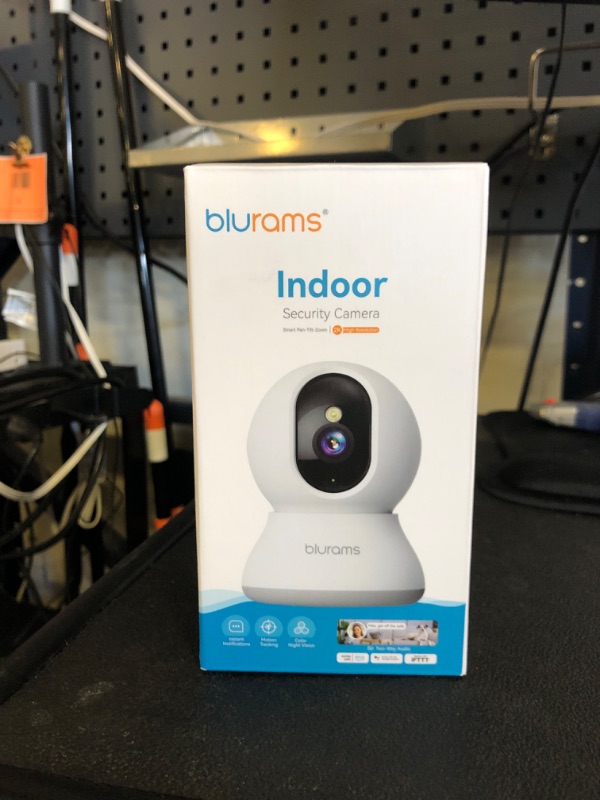 Photo 1 of blurams Indoor Camera 2K, Cameras for Home Security 5G&2.4GHz, 360° Pet Camera w/Motion Tracking, Phone App, 2-Way Audio, IR Night Vision, Siren, Works with Alexa & Google Assistant