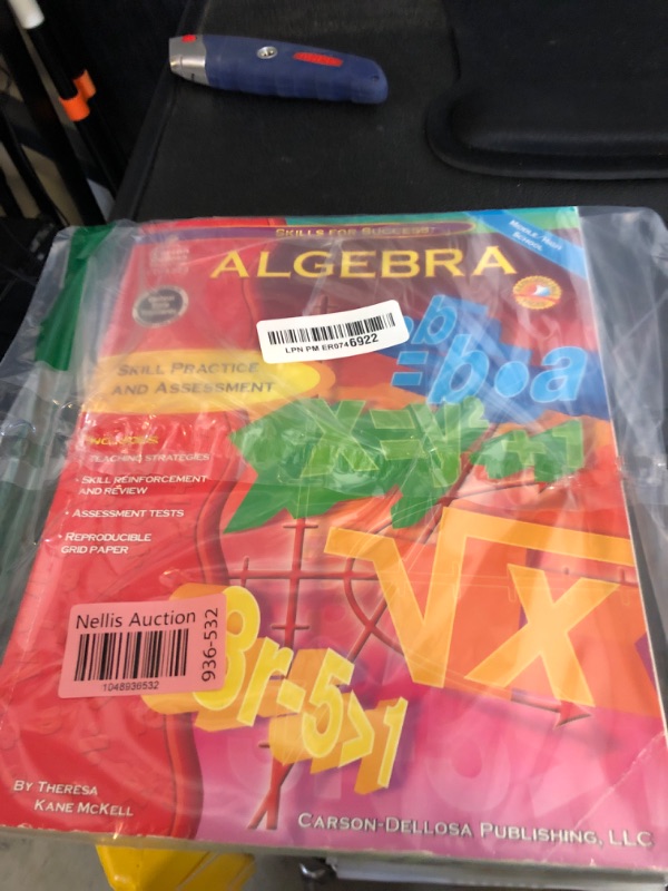 Photo 1 of Carson Dellosa Skills for Success Algebra 1 Workbook, Grades 6-12 Algebra 1 Math Workbook, Linear Algebra, Ratio, Inequalities & more Middle School & High School Algebra, 6th Grade Math Workbook & Up
