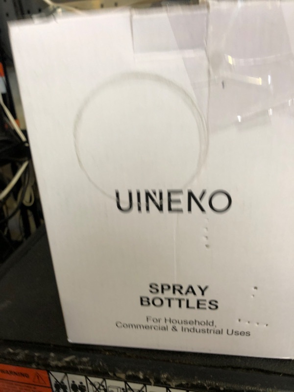 Photo 1 of Uineko Plastic Spray Bottle (4 Pack, 24 Oz, All-Purpose) Heavy Duty Spraying Bottles Leak Proof Mist Empty Water Bottle for Cleaning Solution Planting Pet with Adjustable Nozzle and Measurements