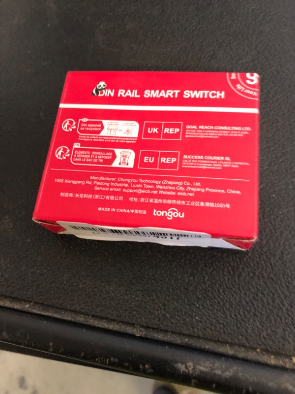 Photo 1 of TONGOU DIY 1P+N Smart Wi-Fi Switch, Work with Alexa and Google Assistant for Voice Control, 63A with Energy Monitor, Smart Life/Tuya APP Remote Control, Timer Functions, DIN Rail Mounted,FCC Certified