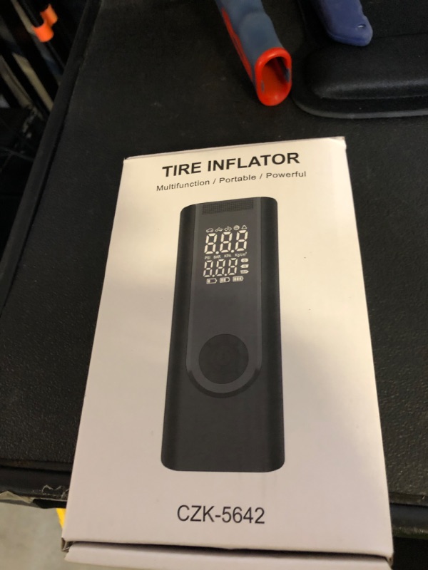 Photo 1 of KUXISA Tire Inflator Portable Air Compressor,180PSI & 3X Faster Air Pump for Car Tires with Digital Pressure Gauge, 25000mAh Air Compressor for Car, Motorcycle, Bicycle, Ball and More