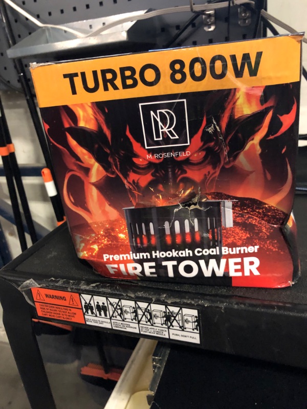 Photo 1 of M. ROSENFELD Multipurpose Charcoal Starter - 800W Electric Charcoal Burner UL & STS Approved - Coconut Charcoal Lighters with Tongs - Hot Plate - 304 Stainless Steel