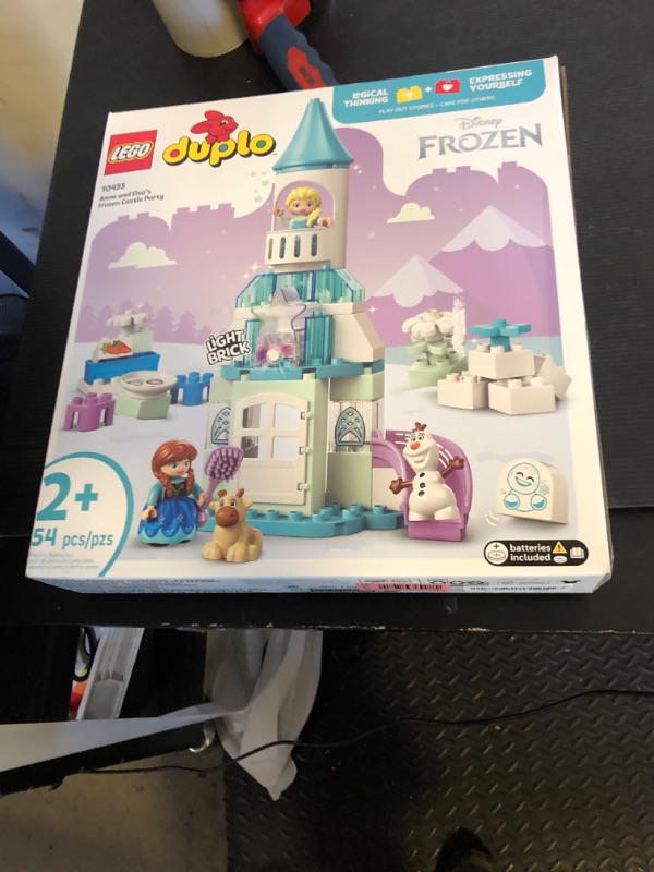 Photo 1 of LEGO DUPLO Disney Anna and Elsa’s Frozen Castle Party - Toddler Toy for Girls and Boys 2+ - Building Blocks for Pretend Play and Sensory Development - Preschool Learning Gift for Kids - 10455