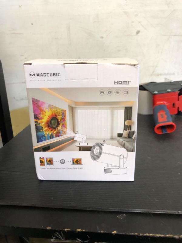 Photo 1 of Magcubic Mini Projector 4K support with WiFi 6 and Bluetooth 5.4, 5w Soundbase Speaker, Auto Vertical Keystone 180°Rotatable Portable Proyector for Home Bedroom Outdoor HY300Pro+