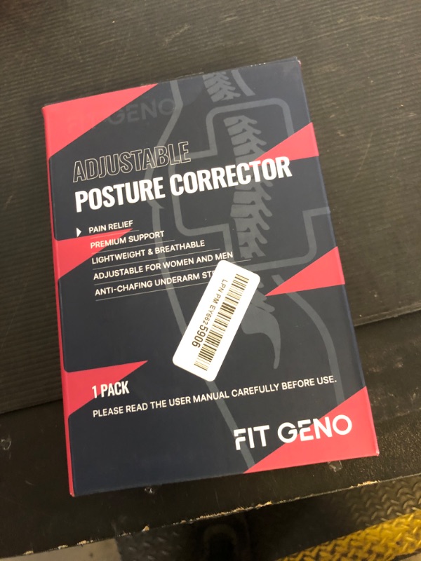 Photo 1 of Fit Geno Posture Corrector for Women Invisilite: Invisible Lightweight Back Brace for Neck Shoulder & Upper Back Pain Relief - Improve Posture Correct Hunchback Slouching Under Clothes X-Large