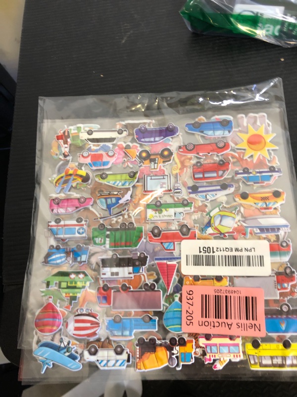 Photo 1 of Kalysky 6Set Puffy Sticker Books for Kids 2-4, 3D Reusable Stickers Books for Toddlers 1-3,2-4,Farm+Animal+Dinosaurs+Ocean World+Space+Vehicle