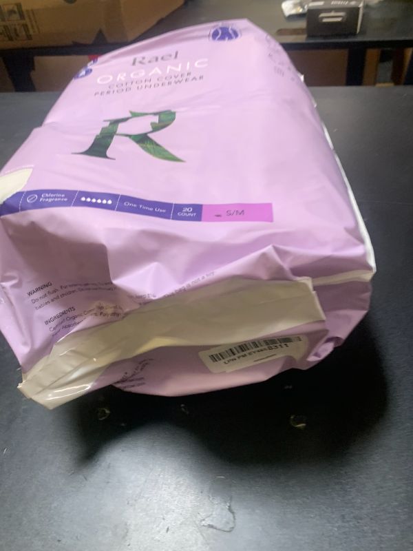 Photo 1 of Rael Disposable Underwear for Women, Organic Cotton Cover - Postpartum Essentials, Leak Locker, Unscented, Maximum Coverage (Size S-M, 20 Count) DAMAGED PKG / PACKAGING MAY VARY

