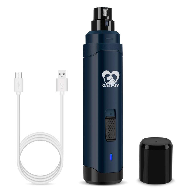 Photo 1 of Casfuy Dog Nail Grinder Upgraded - Professional 2-Speed Electric Rechargeable Pet Nail Trimmer Painless Paws Grooming & Smoothing for Small Medium Large Dogs & Cats(Dark Blue)