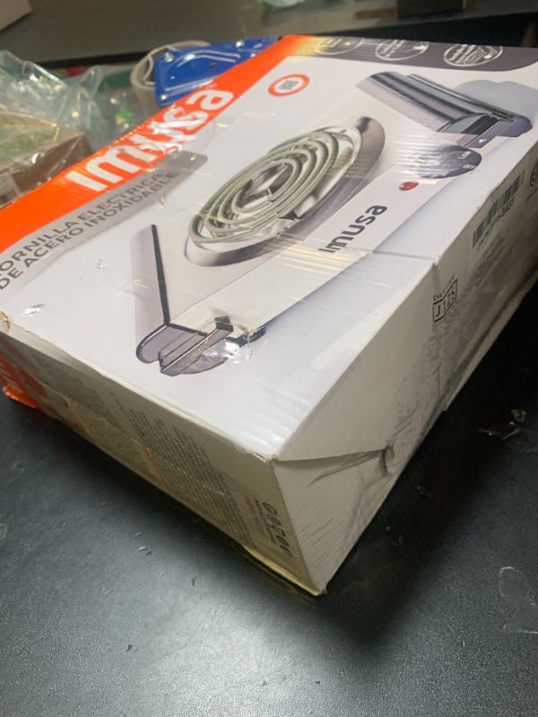 Photo 1 of IMUSA USA GAU-80311 Electric Single Burner 1000-Watts, Stainless Steel, Silver