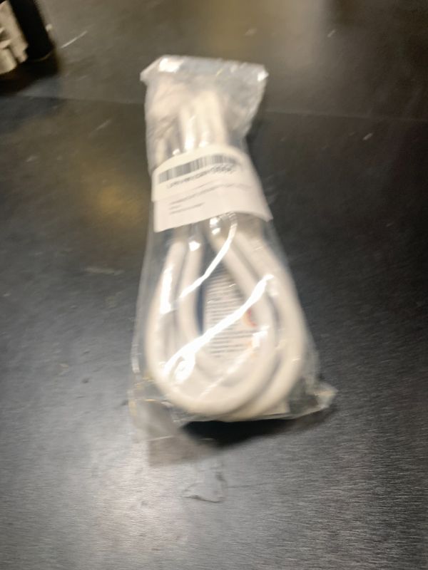 Photo 1 of FIRMERST 1875W 6 Feet 15A Flat Plug Low Profile Extension Cord 14 AWG White