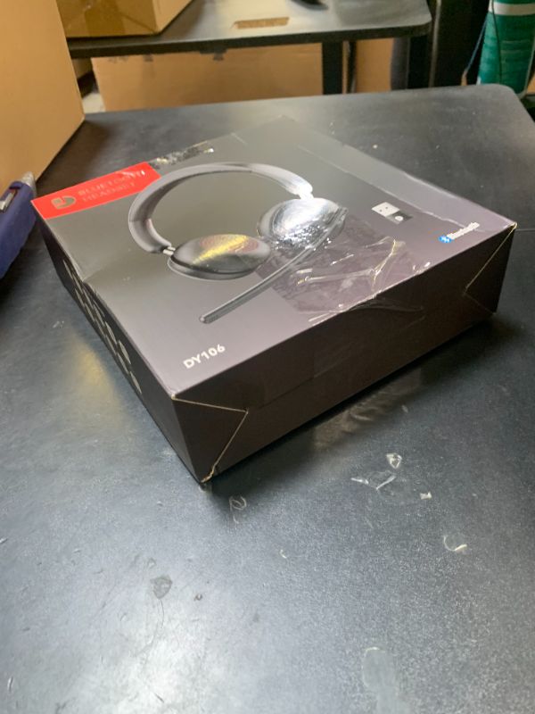 Photo 1 of Dytole Bluetooth 5.3 Headset, Wireless Headset with Mic for Work (AI Noise Cancelling), Wireless Headphones with Mic & USB Dongle, 65H & Mute Function, Fit for PC/Call Center/Computer/Laptop/Teams