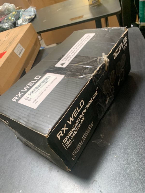 Photo 1 of RX WELD Oxygen Acetylene Regulator Set - CGA-540 Oxygen/CGA-200 Acetylene (For Small MC Tanks) - Outlet 9/16"-18 B-Size - Twin Hose
