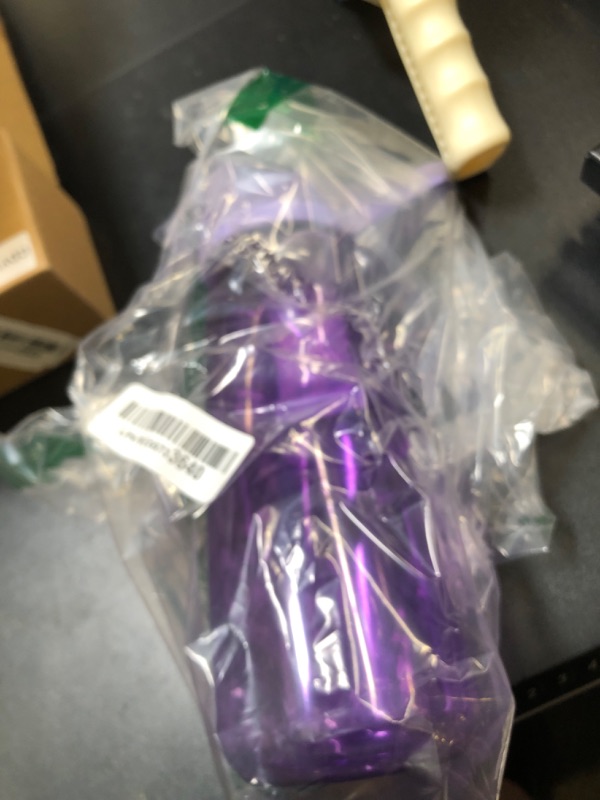 Photo 1 of Kerilyn 32oz Clear Water Bottle, Reusable Sports Water Bottle with Handle, Spill-Proof, Leak-Proof Water Bottle for Gym, Hiking, Travel, Purple
