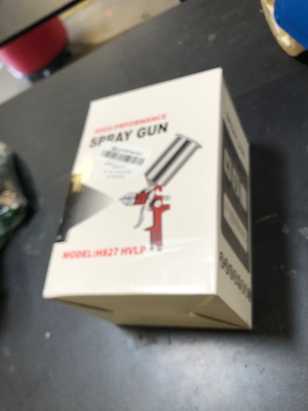 Photo 1 of Penfeinx HVLP Spray Paint Gun, Automotive Gravity Feed Paint Gun Kit with 5 Nozzles,1.4mm 1.7mm 2.0mm 2.5mm and 3.0mm, 1000cc Aluminum Cup, Suitable for Auto Paint, Painting Cars