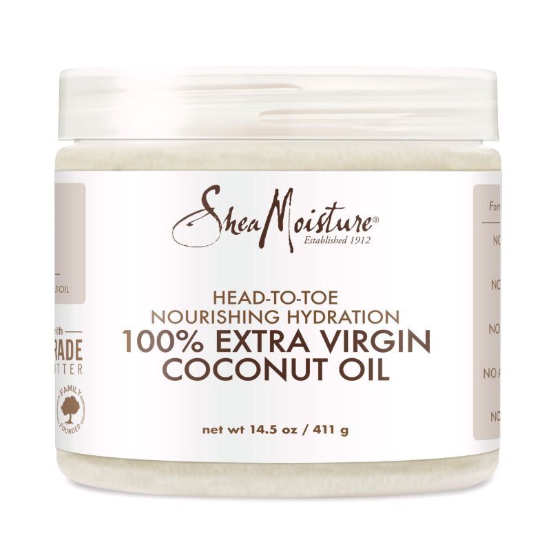 Photo 1 of SheaMoisture for Dry Skin Nourishing Hydration 100% Extra Virgin Coconut Oil Soften and Restore Skin and Hair 14.5 oz