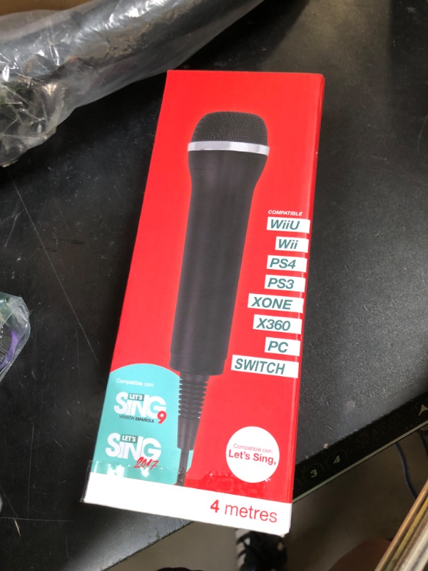 Photo 1 of TPFOON 4M 13FT Wired USB Microphone for Rock Band, Guitar Hero, Let's Sing - Compatible with Sony PS2, PS3, PS4, PS5, Nintendo Switch, Wii, Wii U, Microsoft Xbox 360, Xbox One and PC