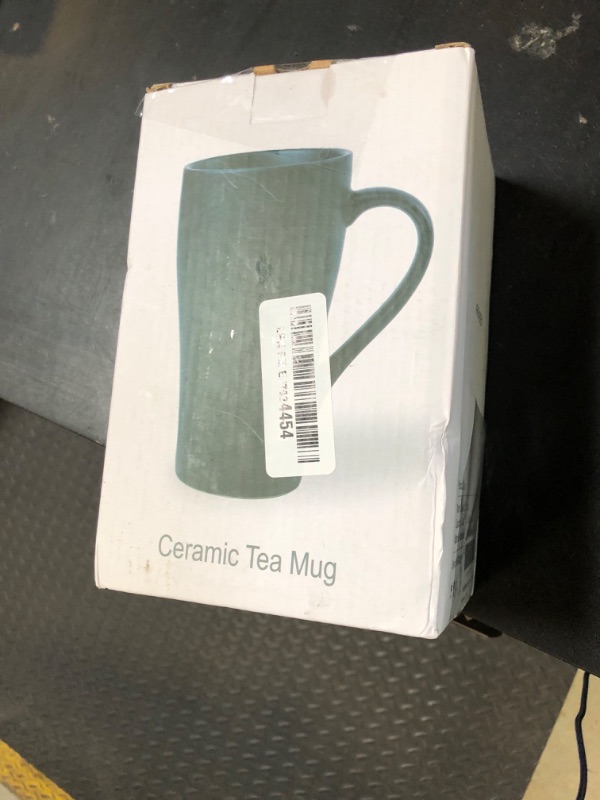Photo 1 of ARRADEN Tea Mug with Infuser and Lid, 18oz Large Tea Infuser Cup, Porcelain Tea Cup with Strainer & Silicone Lid, Tea Mug Set for Birthday, Mother's Day, Father's Day (Mint Green)