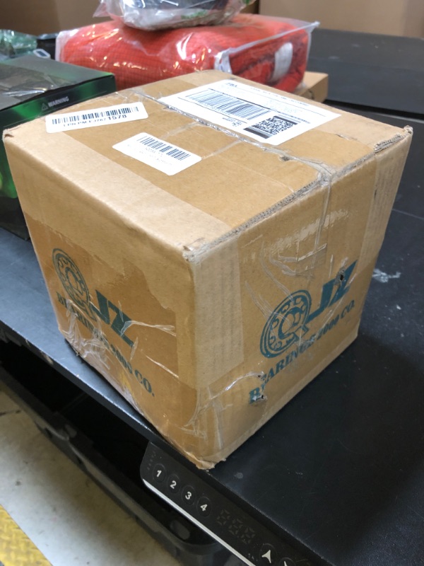 Photo 1 of QJZ SP504 - Trailer Spindle for 3500 lbs Axle - #84 E-Z Lube Weld-On - Drop Style (4 in) with Brake Flange Compatible with Bearings Kit: L44649/10 & L68149/11