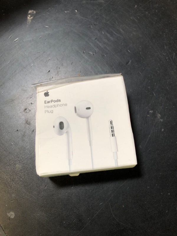 Photo 1 of Apple EarPods Headphones with 3.5mm Plug, Wired Ear Buds with Built-in Remote to Control Music, Phone Calls, and Volume