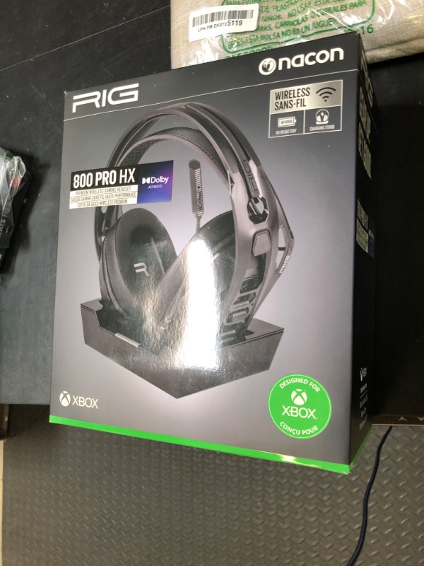 Photo 1 of RIG 800 PRO HX Wireless Gaming Headset & Multi-Function Base Station Officially Licensed for Xbox Series X|S, Xbox One, Windows 10/11 PCs - Dolby Atmos 3D Audio - Up to 60 Hour Battery