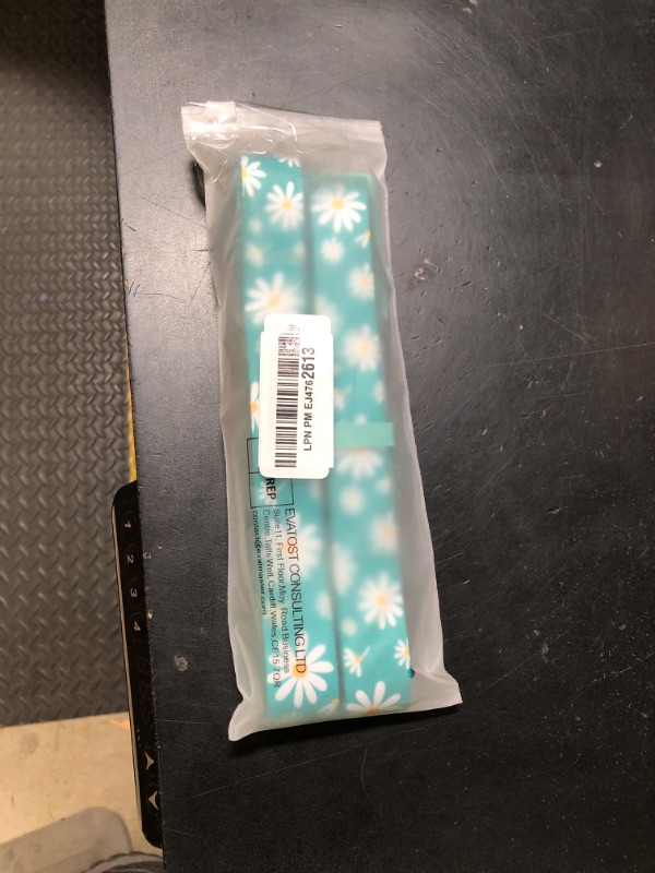 Photo 1 of Olahibi Dog Collar Leash Set, Floral Pattern, Polyester Material, Adjustable Collar and 5ft Matching Leash, for Large Dogs.(L, Green Daisy)