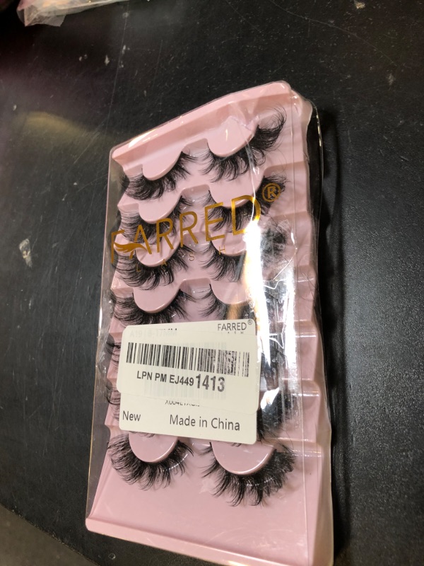 Photo 1 of FARRED Cat Eye Lashes Natural Eyelashes Short Wispy Lash Strips Volume Eyelash Cateye Medium Length False Lashes Natural Looking Hybrid Clusters Full Strip Lashes (A19 | 8-17MM)