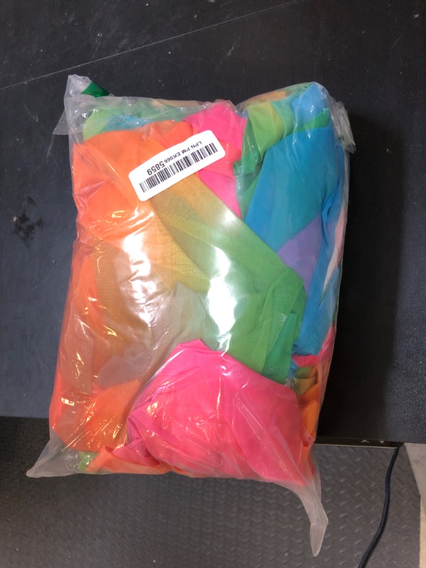 Photo 1 of YYCRAFT Chiffon Fabric by The Yard 59" Wide 10 Yards, Rainbow