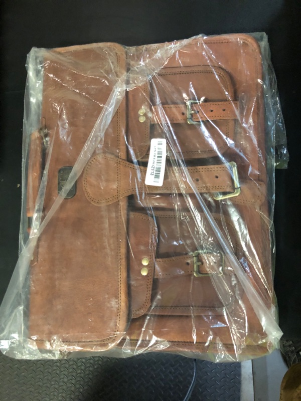 Photo 1 of cuero Leather Messenger Bag for Men, 18 Inch Laptop Crossbody, Vintage Handmade Leather Shoulder Satchel Bag for Men, Full Grain Business Briefcase for Office/Work/Travel - Dark Brown
