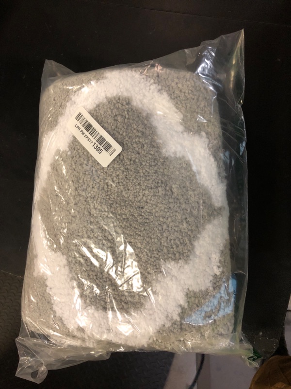 Photo 1 of OLANLY Bathroom Rugs 30x20, Soft and Absorbent Microfiber Bath Rugs, Non-Slip Shaggy Shower Carpet, Machine Wash Dry, Bath Mats for Bathroom Floor, Tub and Shower, Grey