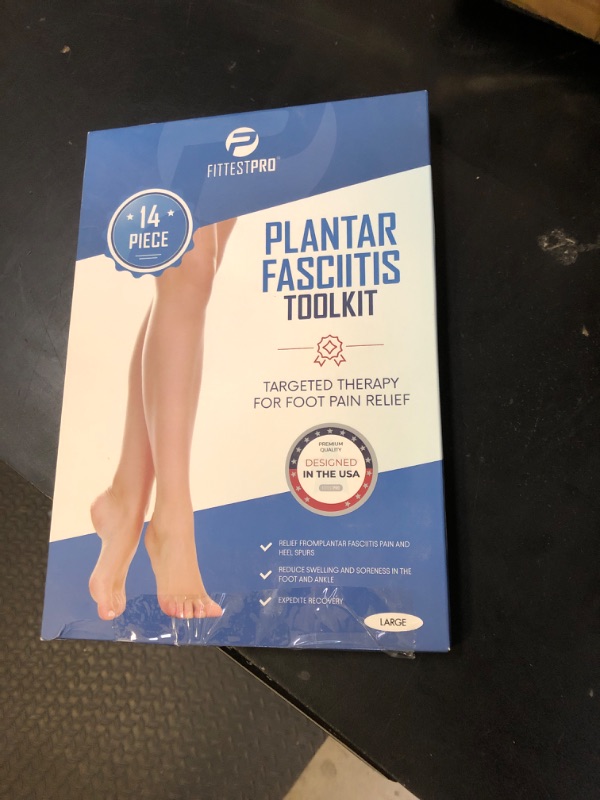 Photo 1 of Plantar Fasciitis Foot Pain Relief 14-Piece Kit – Premium Planter Fasciitis Support, Gel Heel Spur & Therapy Wraps, Compression Socks, Foot Sleeves, Arch Supports, Heel Cushion Inserts & Heel Grips