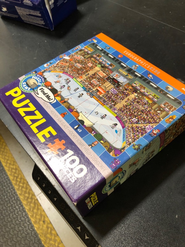 Photo 1 of EuroGraphics Hockey Spot & Find 100 Piece Puzzle