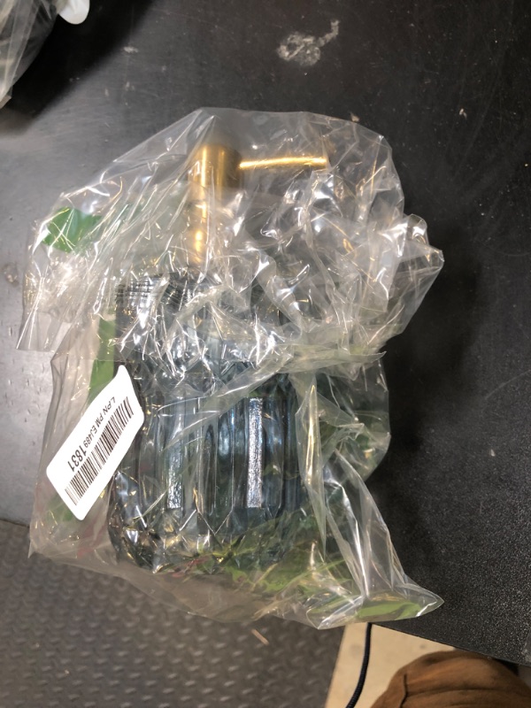 Photo 1 of EMPO Clear Glass Soap Dispenser with ABS Plastic Pump, Crystal Lotion Dispensers for Kitchen Sink, Bathroom (Blue)