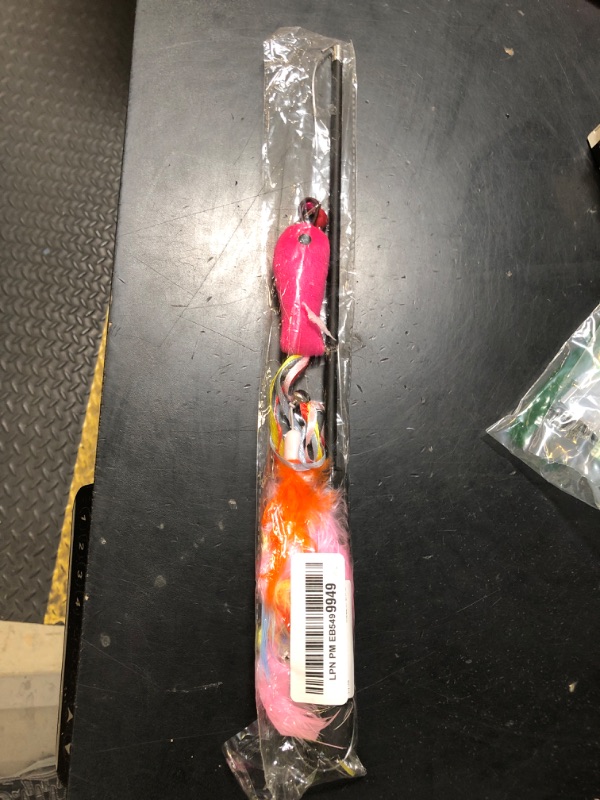 Photo 1 of Magnetic Cat Wand Toy Cat Retractable Wand Feather Chase and Exercise String Interactive Cat Toys