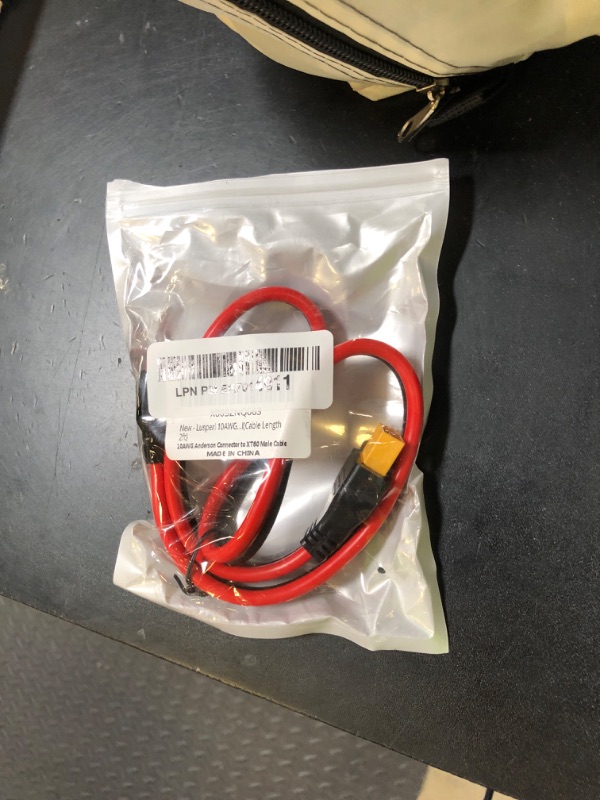 Photo 1 of Lusperi 10AWG XT60 Male to Anderson Connector Cable Anderson to XT60 Plug Adapter Compatible with RC Battery/Solar Portable Power Power Station/Portable Solar Panel(Cable Length 2ft)