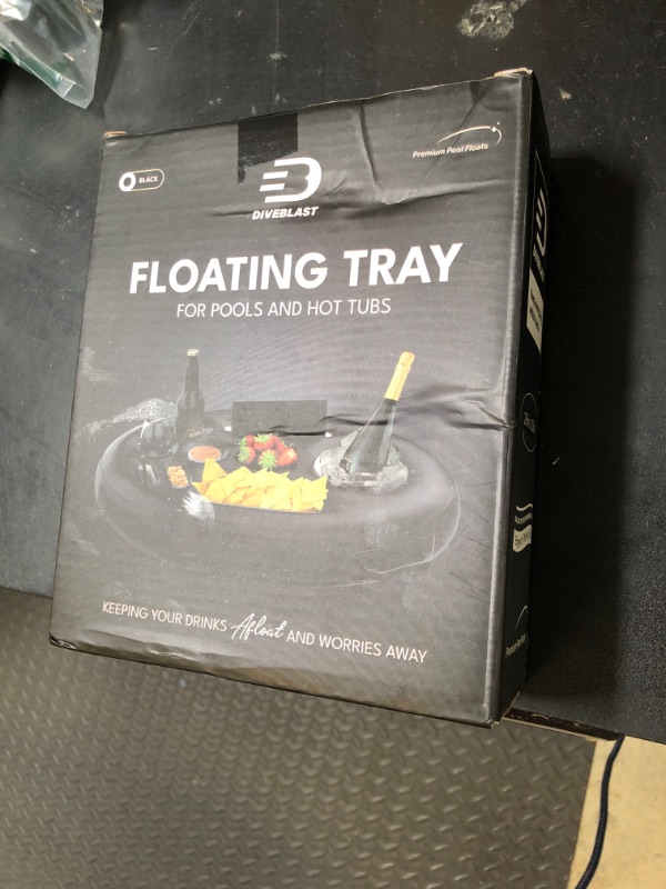 Photo 1 of DIVEBLAST: Premium Floating Drink Holder for Pool, Hot Tub Accessories for Adults - Holds Up to 50 LBS - Fun Swimming Pool Accessories for Adults, Cool and Unique Drink Floaties