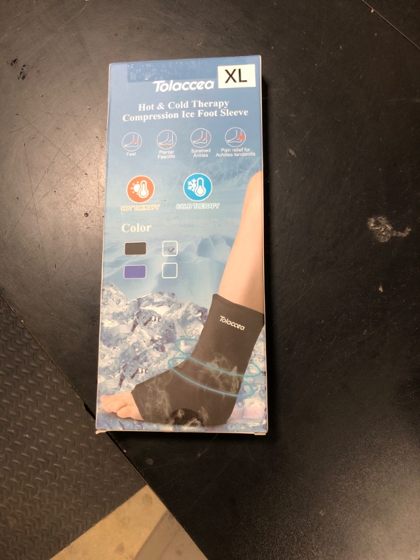 Photo 1 of Ankle Foot Ice Pack Wrap for Injuries, Reusable Gel Ice Pack for Hot and Cold Therapies, Flexible Cold Pack for Achilles Tendonitis,Plantar Fasciitis,Swelling,Sprained,Post-Surgery Recovery