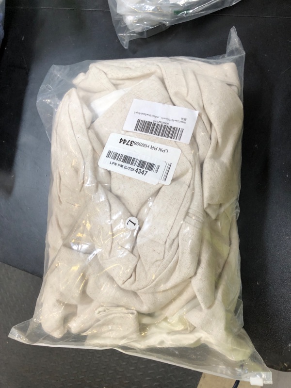 Photo 1 of Furuyal Linen Suit 3 Pieces Vintage Retro Wedding Prom Suits Slim Fit Jacket Blazer Groom Tuxedos Beige-L