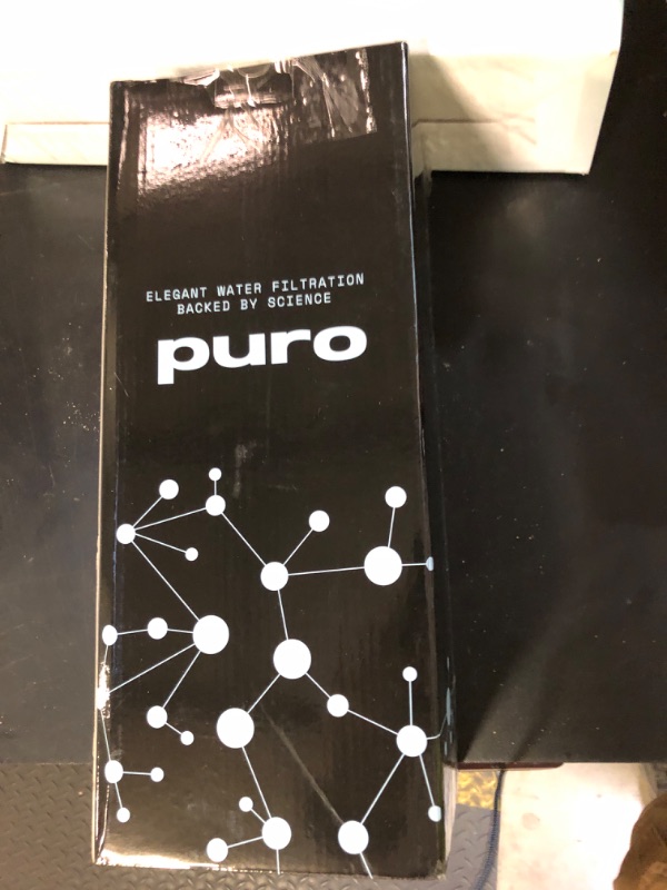 Photo 1 of Puro Glass Water Filter Pitcher - Clean Water in Seconds - 1.3L Volume - Filter Removes Lead, Odors, Chlorine