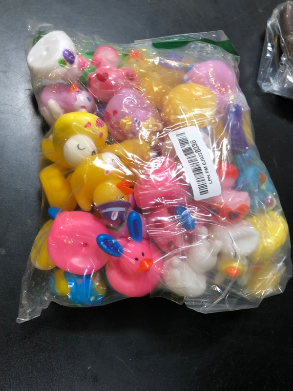Photo 1 of 50PCS Easter Rubber Ducks Assorted Gifts Party Favors ,Resurrection Bunny Rubber Duck Pack , Funny Rubber Ducks Bath Tub Toys for Kids, Baby Showers Accessories