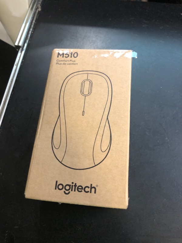 Photo 1 of Logitech M510 Wireless Mouse, Mouse for Laptop and PC with USB Unifying Receiver, Programmable Buttons - Graphite
