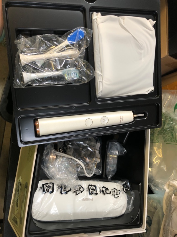 Photo 1 of Philips Sonicare DiamondClean Smart 9750 Electric Toothbrush, Sonic Toothbrush with App, Pressure Sensor, Brush Head Detection, 5 Brushing Modes and 3 Intensity Levels, Rosegold, HX9924/67